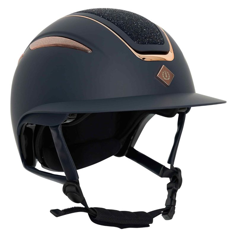 Casque IRHOlania Deluxe big visor Navy Rose gold