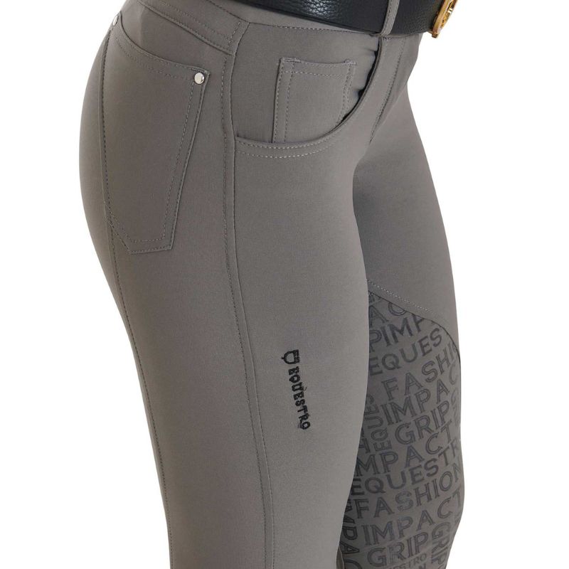 Pantalon d'équitation Equestro pour femme en tissu technique bi-stretch et respirant