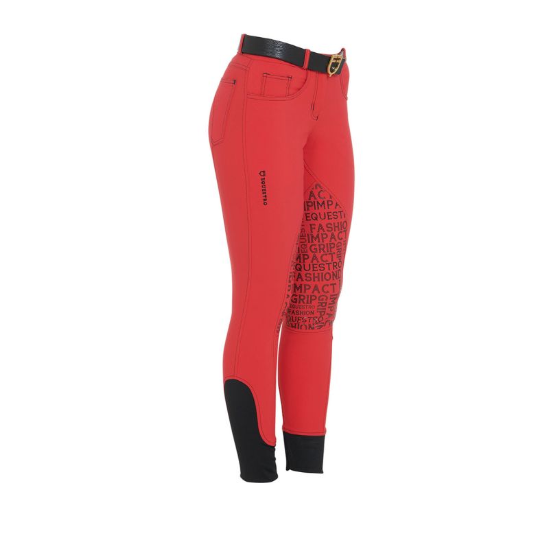 Pantalon d'équitation Equestro pour femme en tissu technique bi-stretch et respirant