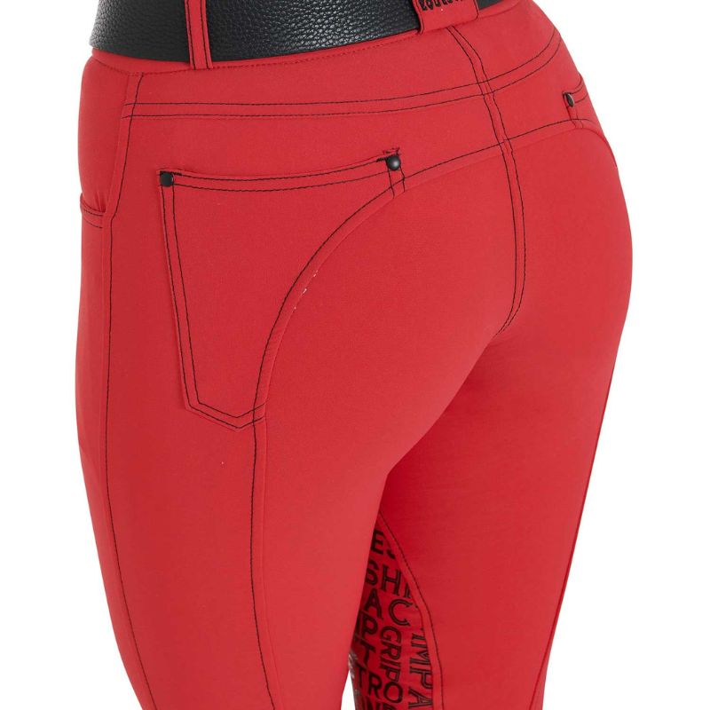 Pantalon d'équitation Equestro pour femme en tissu technique bi-stretch et respirant