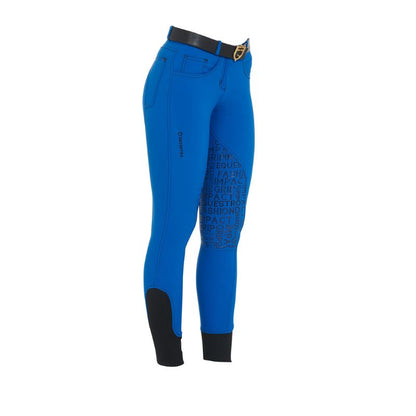 Pantalon d'équitation Equestro pour femme en tissu technique bi-stretch et respirant